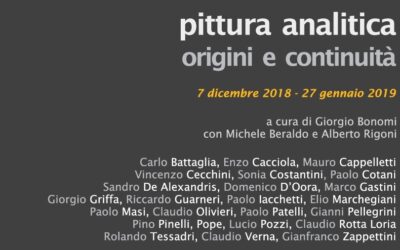 PITTURA ANALITICA. ORIGINS AND CONTINUITY